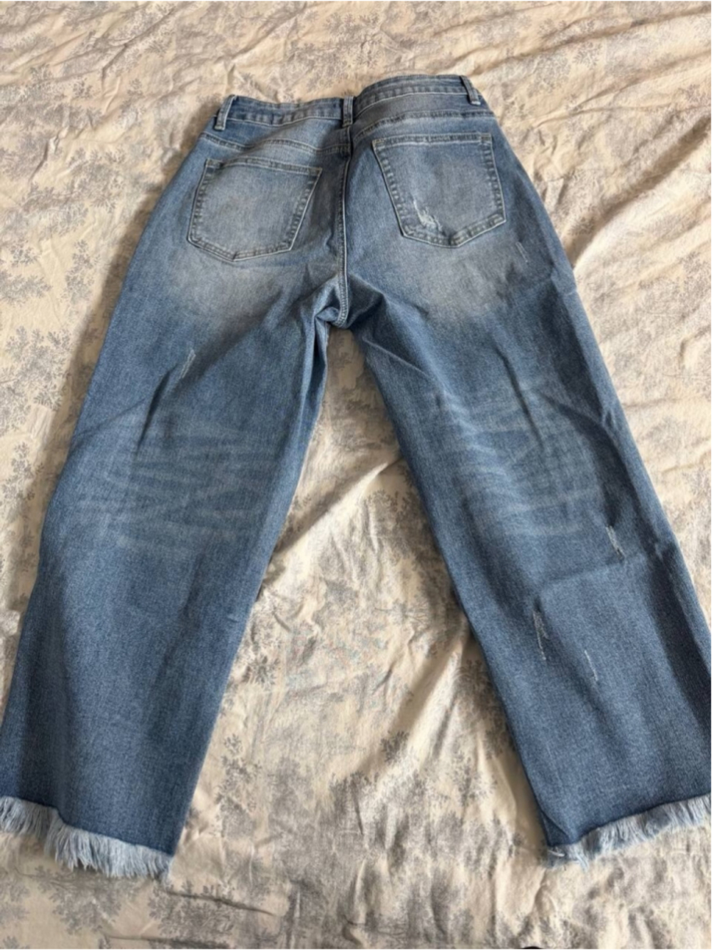 Flamingals wide-leg cropped jeans L - Picture 4 of 4